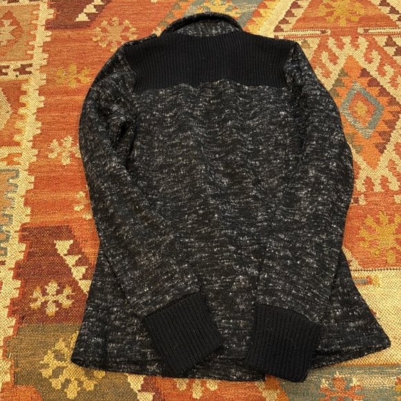 Lucky Brand Blue Pea Coat Sweater - Picture 3 of 3